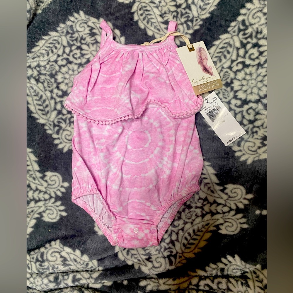 Jessica Simpson 6-9m Tank Top Onesie New W Tags